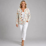 Greta™ | Vintage Floral Knit Cardigan Sweater