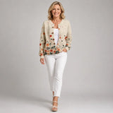 Sabrina™ | Vintage Floral Knit Cardigan