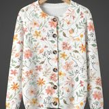 Greta™ | Vintage Floral Knit Cardigan Sweater
