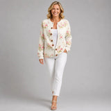 Kerensa™ | Vintage Floral Knit Cardigan